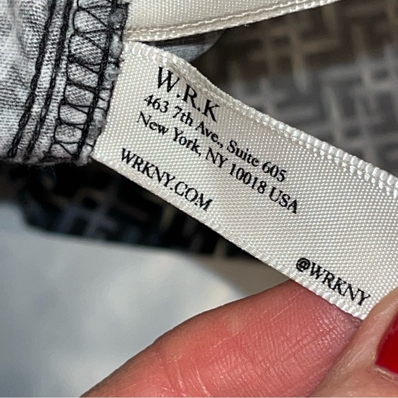 WRK The Reworked Shirt RARE Blue Gray Black Crosses Lightweight Cotton Men’s XL - Picture 8 of 13